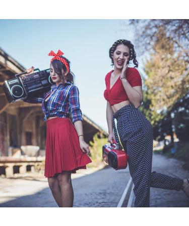 Cute Polka Dot Knote-Headband & Women's Earrings Set - Twisted Hair Bands (Pack of 6) - Stylish Accessories for Girls & Women - Buy Online on GoSupps.com