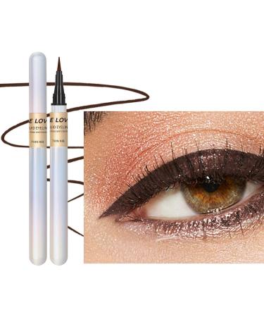 Ultra Fine Tip Eyeliner | Waterproof Liquid Eyeliners Matte Eye Liner Pens | Long-Lasting Quick Drying Highly Pigmented Eye Liners for Women Halloween Eye Makeup All Eye Shapes Pettis 02# - Buy Online on GoSupps.com