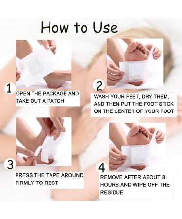 Ginger Detox Foot Patches for Weight Loss & Toxin Removal | Anti-Swelling & Stress Relief | Enhance Blood Circulation - 10PCS - Buy Online on GoSupps.com