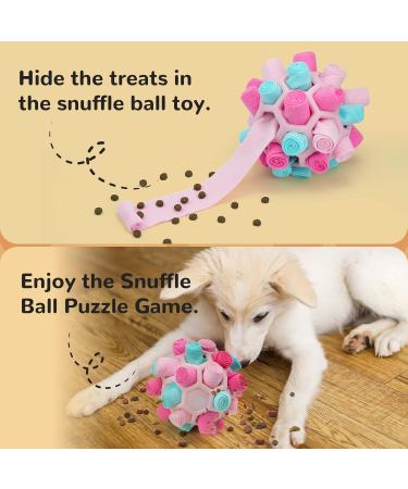 Shop Larimuer Sniffing Ball for Dogs - Interactive Snuffle Toy for Small & Medium Dogs | Portable Summer Pink Sniffing Car Toy - Buy Online on GoSupps.com