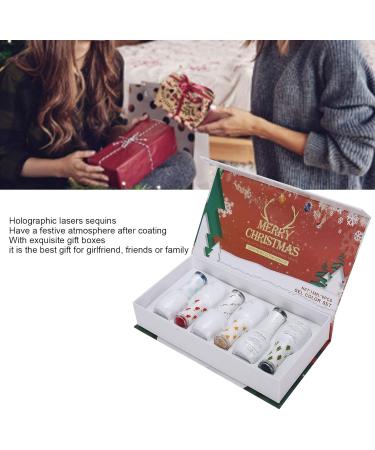 Glitter Soak Off Gel Nail Art Tool 6 Colors Nail Art UV Gel Manicure Polish Gift Set Non-Toxic Safe for Nails Eye-Catching Colors Lightweight & Portable Holographic Laser - Buy Online on GoSupps.com