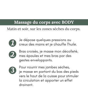LES HUILETTES - BODY Body Care Oil - Nourishing Draining and Firming - Ideal for Nourishing and Replenishing Dry Skin - For Massage and Lymphatic Drainage - LAB ESSENTIEL - Buy Online on GoSupps.com