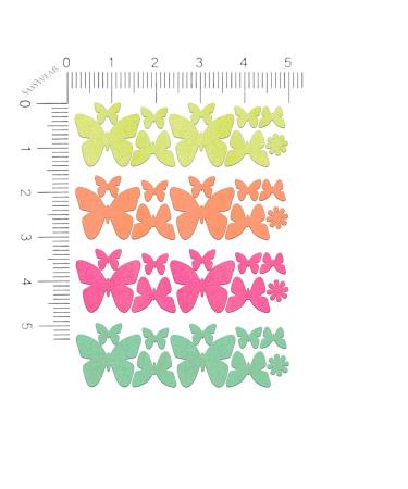 Sasswear Blacklight Body Stickers - Neon Butterfly Fashion Accessories for Raves Festivals & Glow Parties - 40 Pack - Buy Online on GoSupps.com