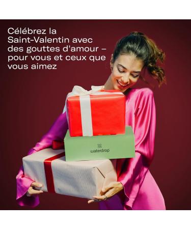 Waterdrop Gift Set 600 ml Glass Bottle Leak-Proof and Compatible with Sparkling Water 18 Sugar Free Drinking Cubes Chris - Buy Online on GoSupps.com