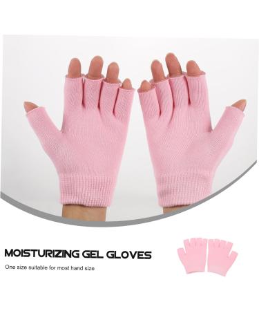 Healeved 7 Pairs Gel Moisturizing Gloves Men Lotion Night Relief Gloves Mittens Hand Protective Gel Gloves Dappen Dishes for Acrylic Soft Dipping Moisturizing Lotion Pink Women's Fingerless - Buy Online on GoSupps.com