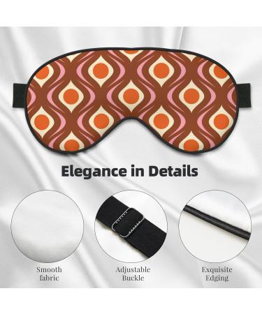 70s Retro Sleep Eye Mask - Soft Blindfold with Elastic Strap for Travel & Night Sleeping - Buy Online on GoSupps.com