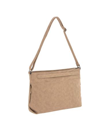 L SSIG Vegan Leather Baby Diaper Bag - Tender Shoulder Bag in Camel | Stylish & Functional Accessories for Moms - Buy Online on GoSupps.com