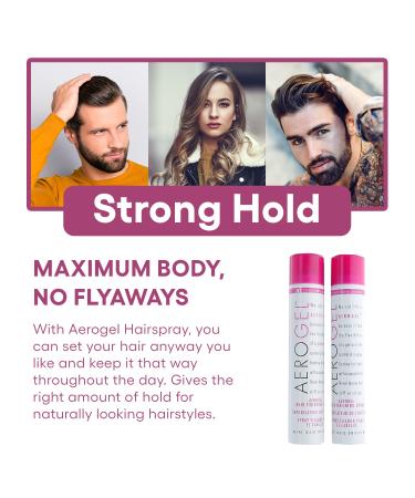 TRI Aerogel Hairspray 10.5 Oz (Pack of 2) - Non-Toxic Hair Finishing Spray for Styling and Volumizing - Flexible Hold for Men and Women - Buy Online on GoSupps.com