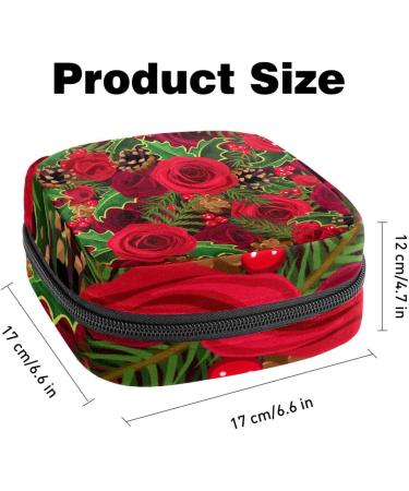 Love Rose Jungle Sanitary Napkin Storage Bag | Portable Period Pocket for Women & Teens | Menstrual Cup & Breastfeeding Pad Holder - Buy Online on GoSupps.com
