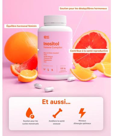 Myo- and D-Chiro-INOSITOL Complex Women's Health with VITEX (Agnocasto) Folic Acid Vitamin D3 Magnesium and Zinc | PCOS Support Hormone Balance & Fertility | 180 Capsules - Buy Online on GoSupps.com