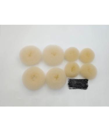 8-Piece Hair Donut Set with 50 U-Shape Hair Clips - Stylish Hair Knot Ring & Pillow for Perfect Hair Styling - Buy Online on GoSupps.com