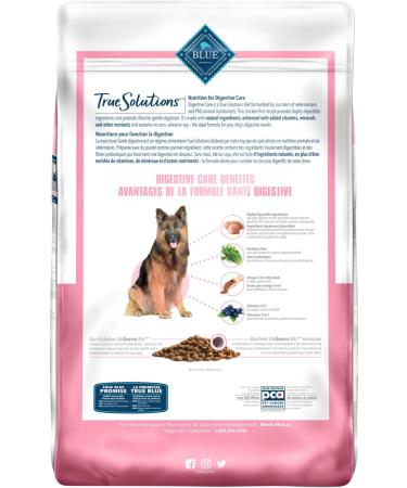 Blue Buffalo True Solutions Natural Digestive Care Adult Dry Dog Food Chicken 22-lb Digestive Care Dry Dog Food - Lg Bag - Buy Online on GoSupps.com