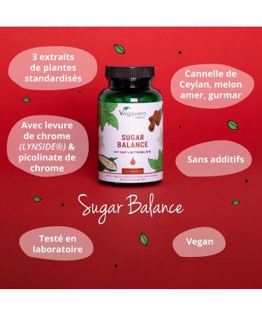 GLYCEMIA Complex | 120 Capsules (4 MONTHS) | Chrome Lynside Cinnamon Gymnema sylvestris and Bitter Melon | Regulate Sugar Content* | No Additives & VEGAN | Vegavero  - Buy Online on GoSupps.com