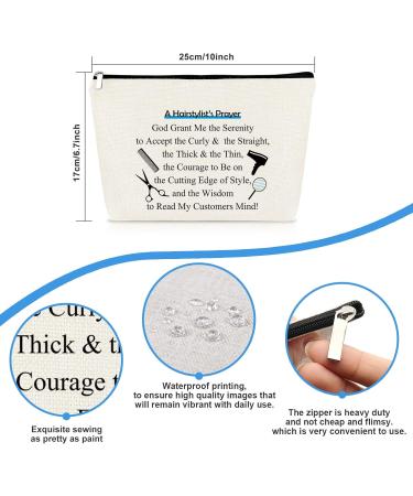 Hairstylist Gift - Inspirational Makeup Bag for Hairdressers & Cosmetologists | Perfect Graduation & Encouragement Gift - Buy Online on GoSupps.com