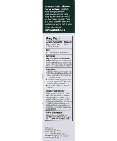 Buy The Natural Dentist Healthy Teeth & Gums Anti-Cavity Toothpaste - Peppermint Twist 5 oz (Pack of 9) | International Shipping Available - Buy Online on GoSupps.com