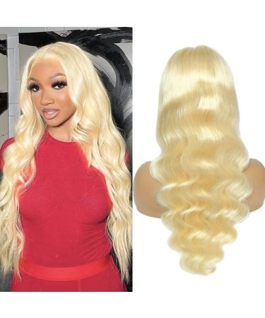 Octtsea 613 Lace Front Wig Human Hair 13X4 Body Wave Blonde Lace Front Wigs Human Hair Pre Plucked with Baby Hair 613 HD Lace Frontal Wig Glueless Wigs human Hair 150% Density Wigs for Women(22 Inch) 22 Inch 613 Body Wav...
