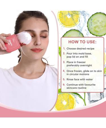 Cube Ice Roller for Face, Eyes & Neck: Tone, Tighten, De-puff & Glow - Pink - Buy Online on GoSupps.com