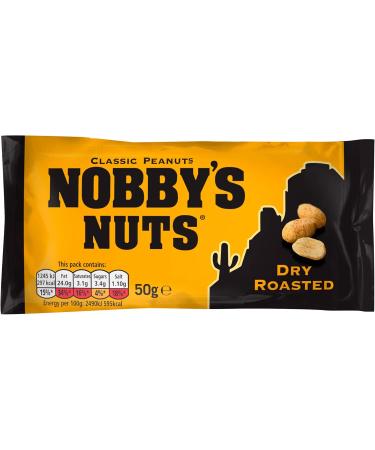 Nobby's Nuts Classic Dry Roasted Peanuts Pub Card - 1x24x50g - Buy Online on GoSupps.com
