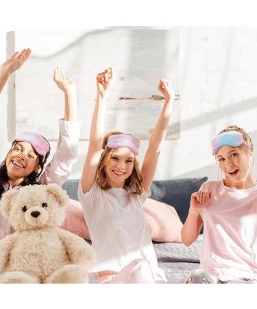 Teen Girl Sleepover Party Favors: Tie-Dyed Spa Headbands & Plush Eye Mask Set - Buy Online on GoSupps.com