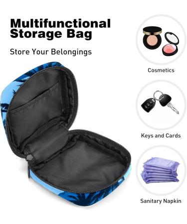 Women's Lift Storage Pocket Stillpad Keeper - Coconut Tree Pattern Portable Period Kit | Feminine Product Bag for Women & Girls - Buy Online on GoSupps.com