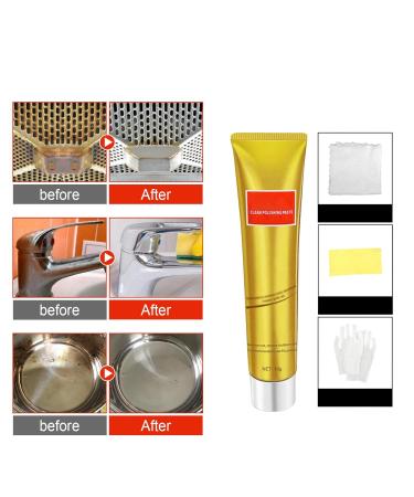 Raturv Metal Polish Cream Stainless Steel Scratch Remover Metal Cleaner Chrome Polish New Metal Rust Remover Chrome Rust Remover Stainless Polish Cream (3pcs) - Buy Online on GoSupps.com