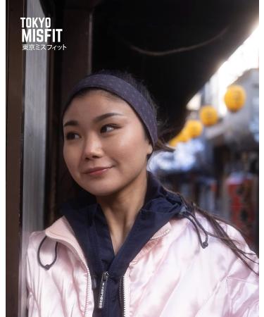 Tokyo Misfit Asanoha Black Headband - Unisex Sweat Band for Workout, Yoga, Running & Sports - Buy Online on GoSupps.com