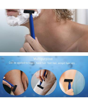 Bulk Disposable Razors for Men & Women - Individually Wrapped 200 Pack | Multipurpose Blue Razors - Buy Online on GoSupps.com