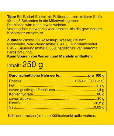 Buy G nthart Black Fondant - 250g | 100% Vegan Palm Oil-Free Tear-Resistant Cake Covering & Modeling - Buy Online on GoSupps.com