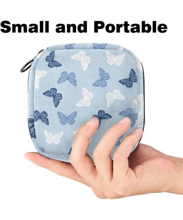 Colorful Butterfly Women's Binding Bags - Stylish Tampon Storage with Zip Pockets | Multi-Functional Menstrual Bags - Buy Online on GoSupps.com
