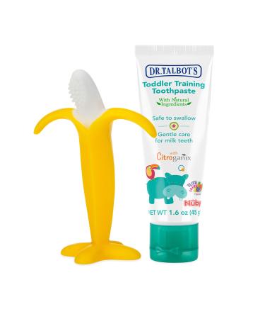 Dr. Talbot's Toddler Training Toothpaste with Banana Toothbrush 6 m+ Tutti Frutti 2 Piece Set