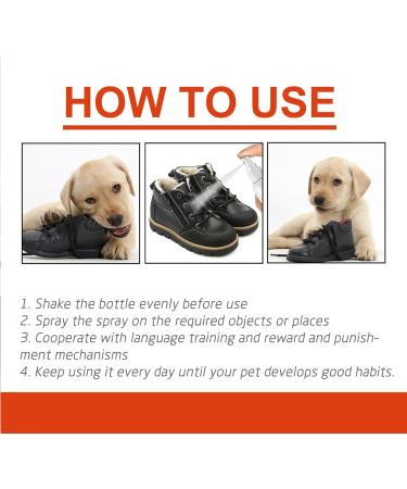 GNAUMORE Pet Bitter Anti-Gnawing Spray Anti Chew Spray for Dogs Dog Spray to Prevent Chewing Anti Chew Spray for Dogs Behavior Training Bitter Apple Dog Spray Pets Stop Chewing Spray - Buy Online on GoSupps.com