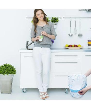 Drawstring Trash Bags Garbage Handle Waste Bags 100 Household Waste Automatic Closing Organizing Pouch For Toilet Bathroom Kitchen - Buy Online on GoSupps.com