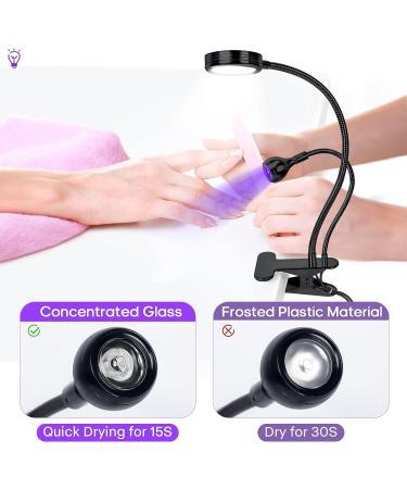 5W UV LED Nail Lamp USB Plug Gel Cure Dryer for Gel Nails | 9 Gears Black-5W UV Light for Nail Salon - Buy Online on GoSupps.com