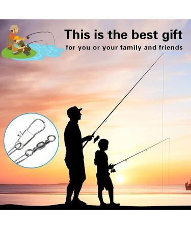 Benykyo 40lb Fishing Leaders with Swivels and Snaps - 60Pcs - Freshwater & Saltwater - Buy Online on GoSupps.com