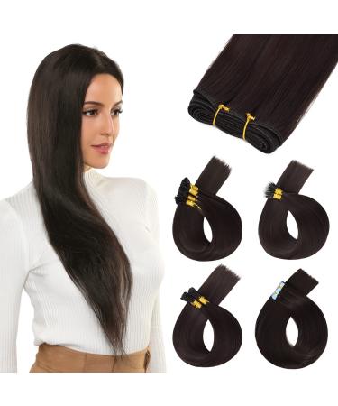 Yamel Training Hair Weave Weft Hair Extensions Medium Brown Straight 16 Inch 100g Synthetic Hair Extensions for Training Weft Medium Brown