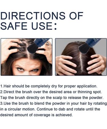 Supersize Color Fibers with Refill Set Colored Hair Thickener Temporary Hair Color for Root Touchup Hair Thickening Fibers Hair Fiber Powder for Women & Men (3 Black) Black 3 - Buy Online on GoSupps.com