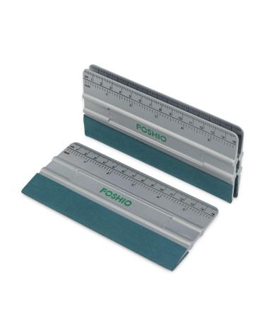 FOSHIO Car Vinyl Wrapping 6-inch Felt Squeegee with Length Measurement (Inch and CM) 3 Pack