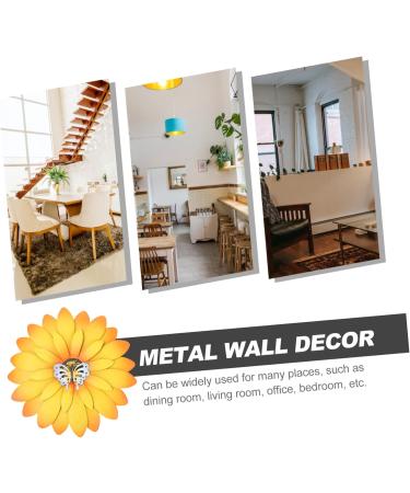 Yardenfun Hanging Wall Art Wall Hanging Home Decor 3d Flowers for Wall Decoration 3d Wall Art Decoration Manual Pare 21x21cm Yellow - Buy Online on GoSupps.com