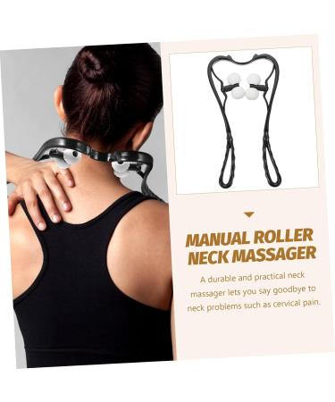 Gleavi 5-St Cervical Spine Neck Massager - Deep Acupuncture Relief Device | Manual Neck Roll & Multifunctional Massage Balls Tension Relief & Relaxation (5pcs Black) - Buy Online on GoSupps.com