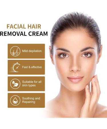  BAInuai Hair Removal Cream for Face 50g Coconut Lip Chin for Women for Sensitive Body Skin Gentle Non-Irritating Hair Removal Cream (1PCS) - Buy Online on GoSupps.com