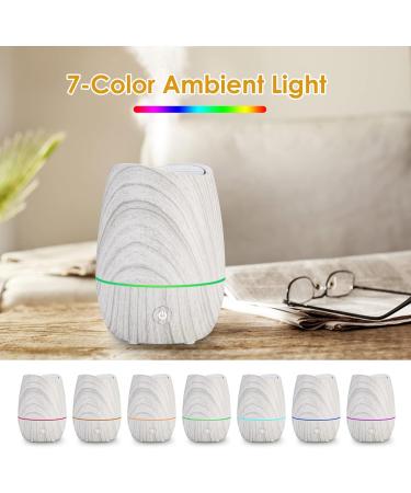 300ml Essential Oil Diffuser - Premium 5-in-1 Humidifier & Aroma Diffuser | Quiet 7 LED Colors Auto-Off Safety - Natural Home Fragrance - Buy Online on GoSupps.com