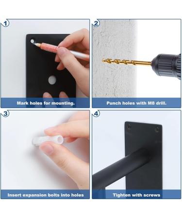 Railings Handrails for Outdoor Steps 22.8" Safety Grab Bar for Stairs Wall Mounted Stair Railing for Garage Entry Steps Stair Interior or Exterior Stairway - Buy Online on GoSupps.com