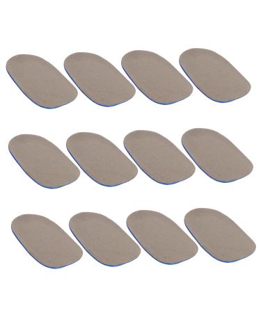 FRCOLOR 6 Pairs Gel Insole Arch Support Inserts Heel Lift Inserts Car Essential Oil Diffuser Silicone Heel Pad Inserts for Shoe Inserts Prevent Sweating Heel Cup TPE Sports Shoes Cushion Assorted Color 12.5X7.5X2cm