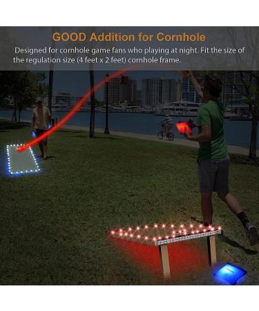 Score Sensing LED Cornhole Lights - 7 Color Change, Set of 2 - Enhance Nighttime Cornhole Game Experience - Buy Online on GoSupps.com