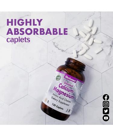Bluebonnet Nutrition Calcium Magnesium Chelated 120 Caplets - Optimal Bone Health Supplement - Buy Online on GoSupps.com