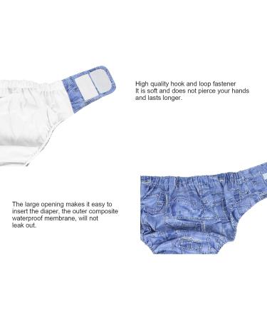 Adjustable Reusable Adult Diaper Pants - Incontinence Care for Seniors | Washable & Comfortable (Blue) - Buy Online on GoSupps.com