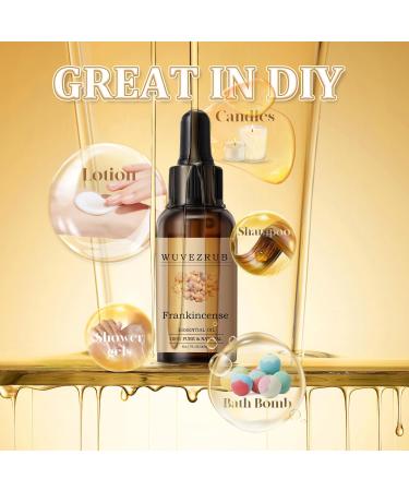 Wuvezrub Frankincense Essential Oil 30ML - 100% Pure and Natural Oils for Aromatherapy Diffuser - 1 Fl Oz/Frankincense - Buy Online on GoSupps.com