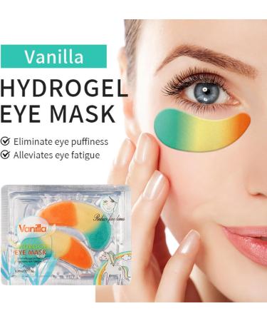 20 Pair Vanilla Under Eye Patches Under Eye Gel Patches Hyaluronic Acid Anti Wrinkle Eye Masks For Puffy Eyes Eye Bags and Dark Circles Hydrating Eye Gel Pads Eye Masks Skincare - Buy Online on GoSupps.com