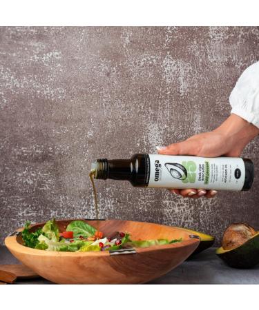 Omega Pressery Extra Virgin Avocado Oil - 250ml | Cold Pressed Unrefined Unblended | Bottled in UK | 100% Natural & Pure Avocado Cooking Oil | Used for Cooking Salad Dressing & Roasting - Buy Online on GoSupps.com