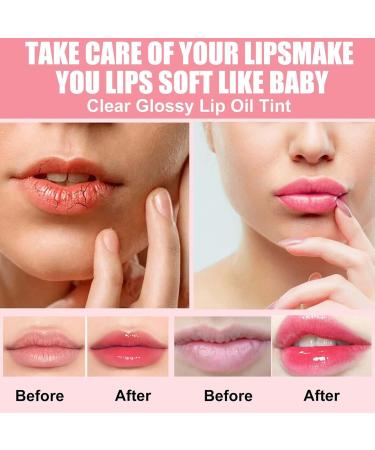  LINGJIONG Moisturizing lip oil - Long-lasting lip stain - Lip hydration - Glue-free - Repairing - Brightening lips - Lip care - Lip treatment - Buy Online on GoSupps.com